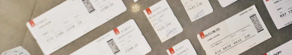 航空券のチケット予約について