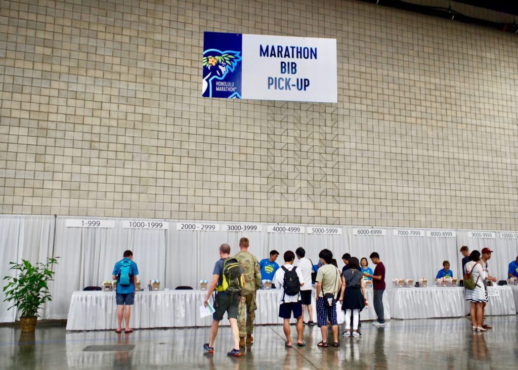 ナンバーカード受け取りブース