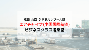 エアチャイナ(中国国際航空) ビジネスクラス搭乗記