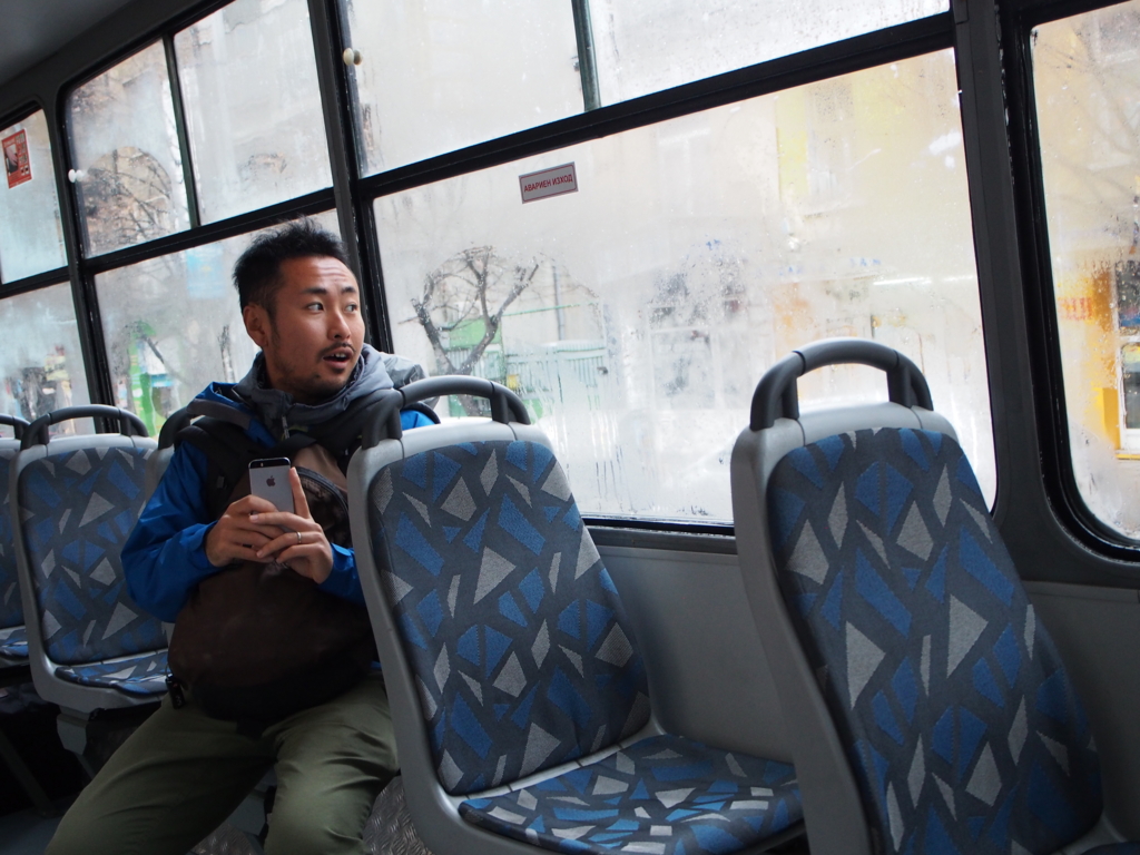 通勤時間かなと心配したけれど快適なトラム内