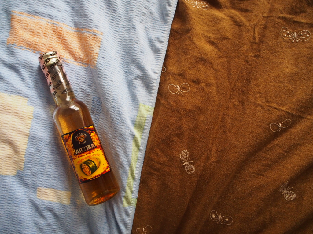 ドイツ人の旅人さんがくれた強いアルコール