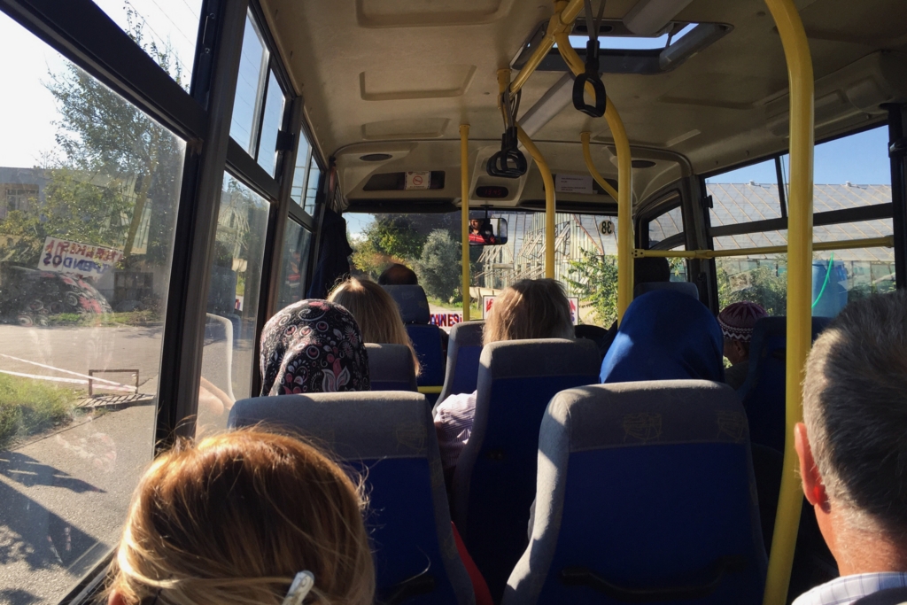 アスペンドス遺跡の帰りのドルムシュにて