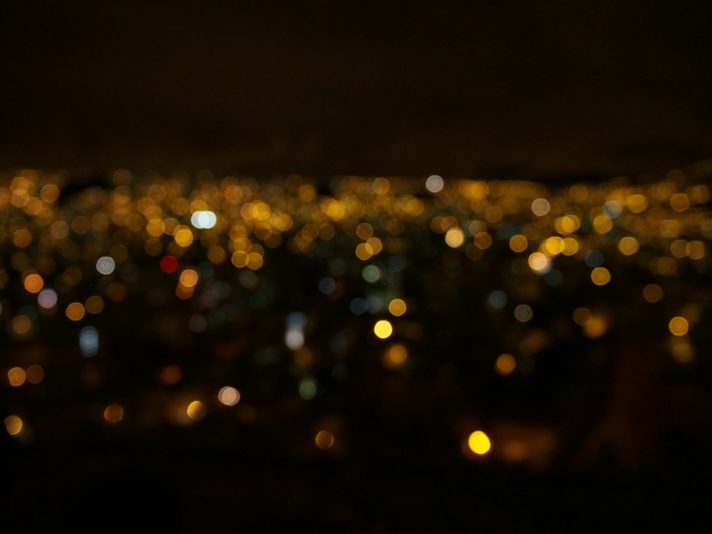 ラパスのキラキラの夜景