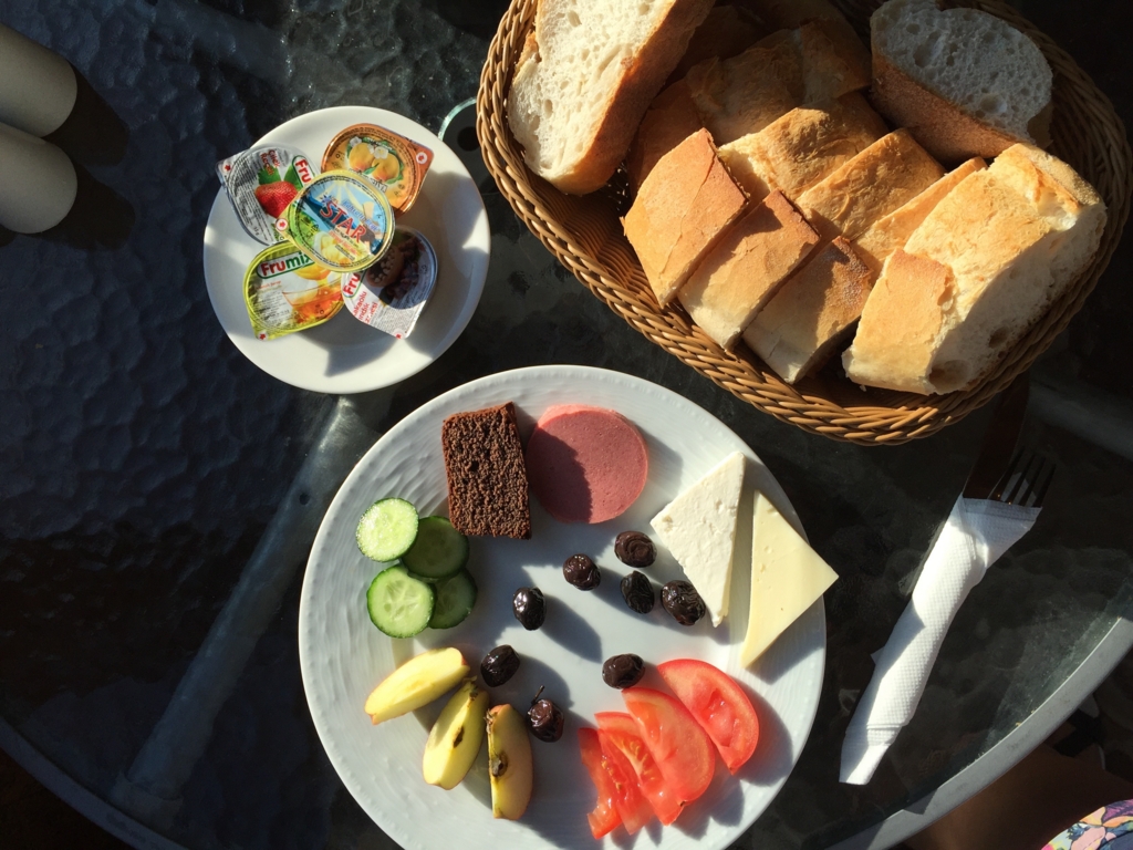 宿で出るおいしい朝食