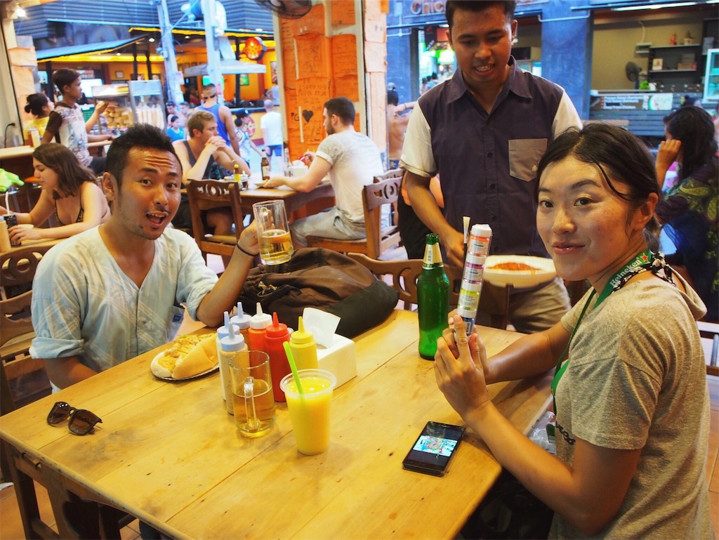 フルムーンパーティー前にエネルギー補給