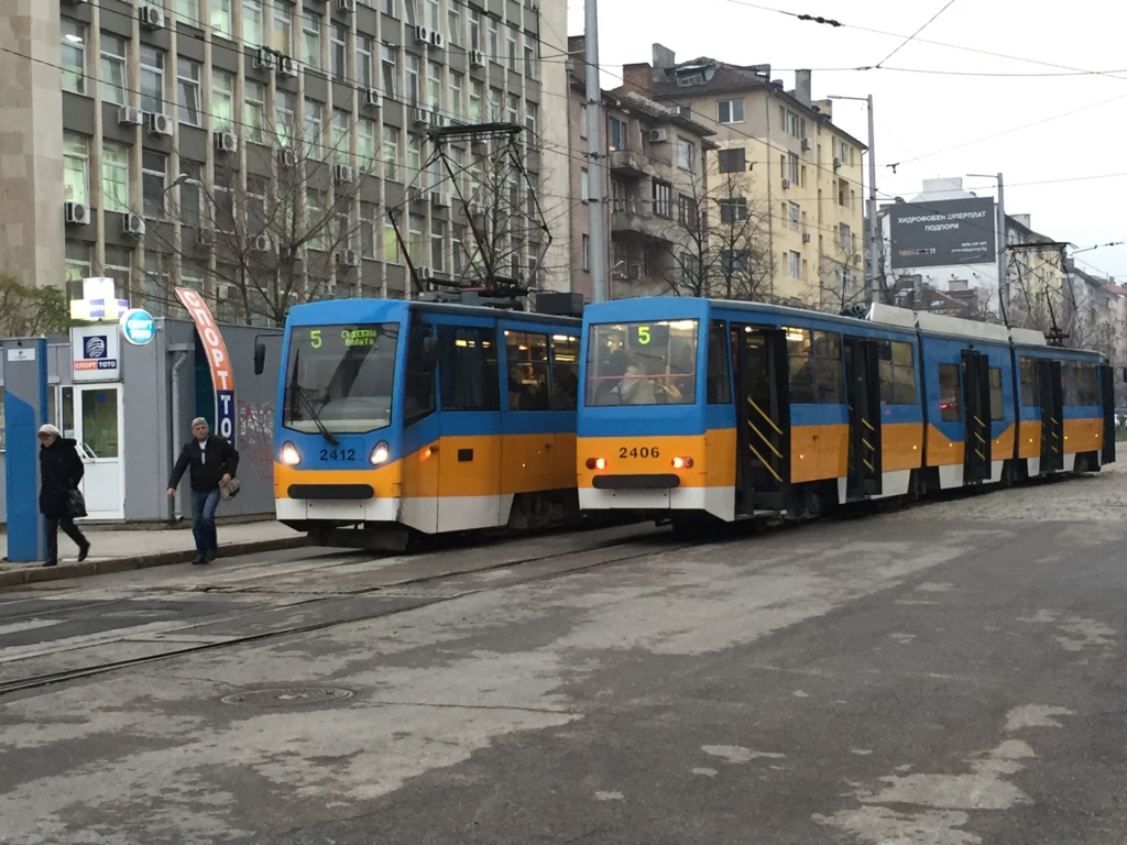 リラの僧院への移動に使ったトラム