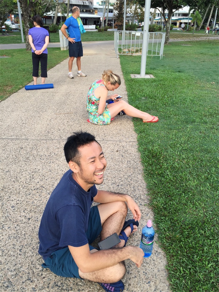 朝ヨガ待機中...