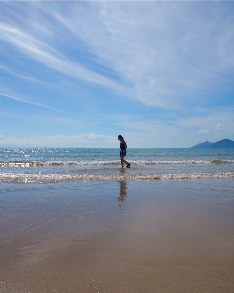 この旅ではじめて見た綺麗な海