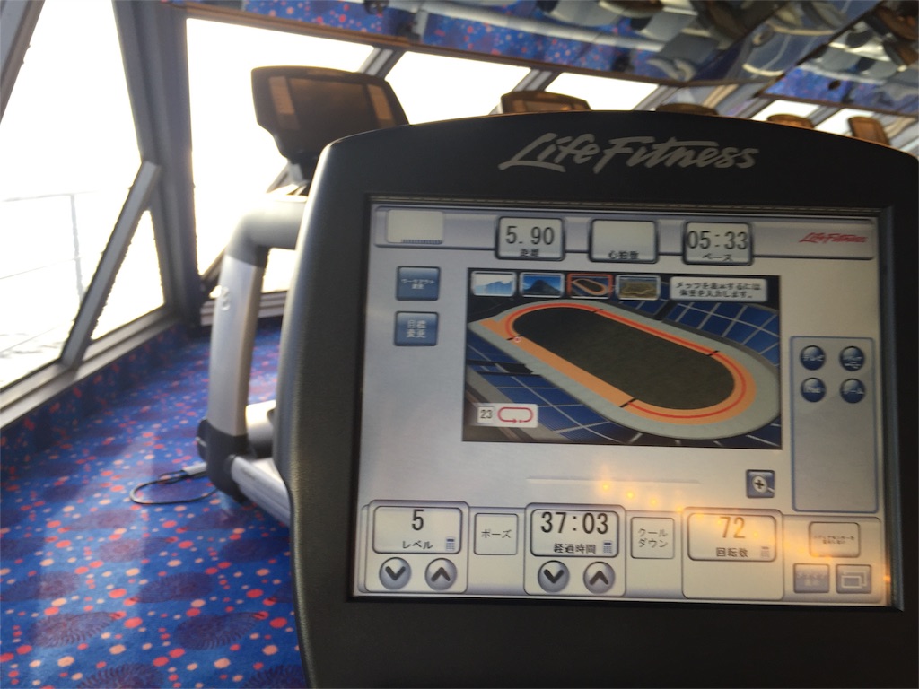 朝ごはんの後は休憩をしてジムへ