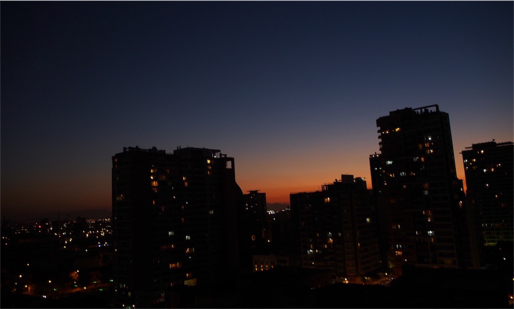 サンティアゴの夜景