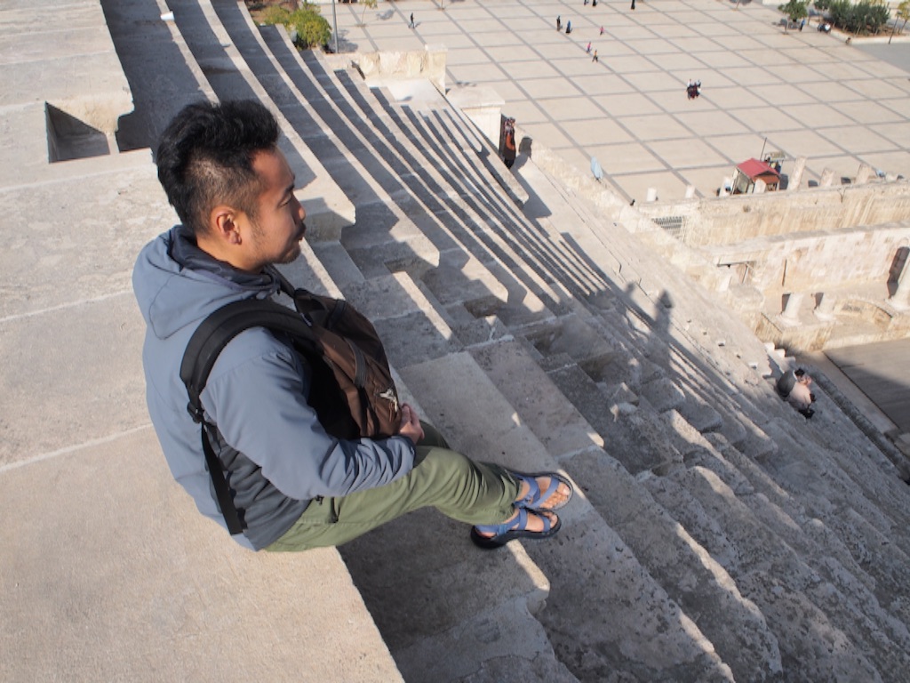 最上段からの眺めると高い!