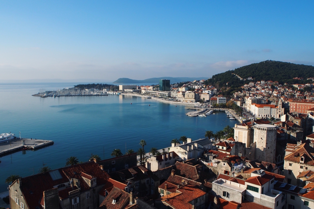 ドムニウス大聖堂から見たスプリトの街