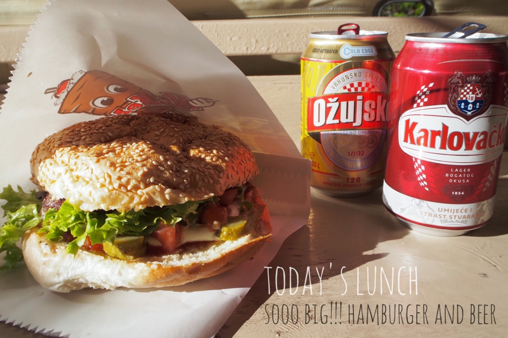 ドブロブニクで食べたハンバーガー