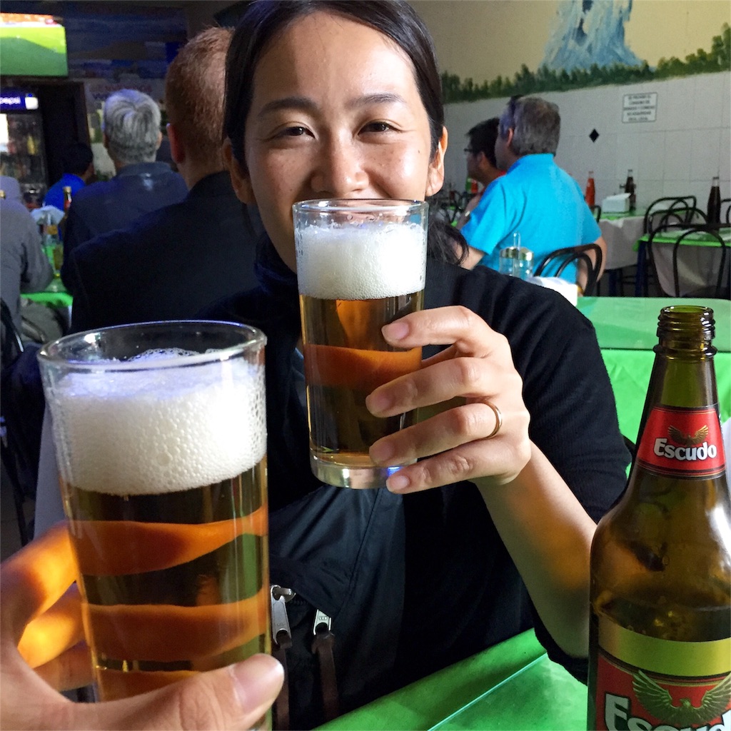 ラセレナに戻ったら 今度はビール