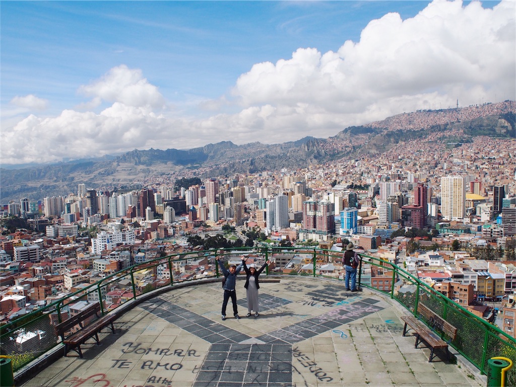 キリキリ展望台から観たラパスの街並み