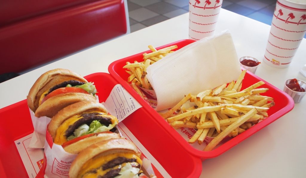 初めてのIN-N-OUTにわくわく♡