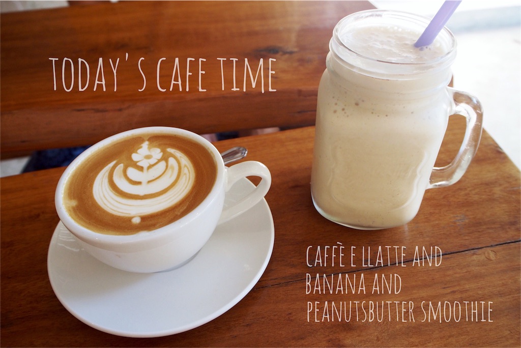 カフェで飲んだおいしいスムージー