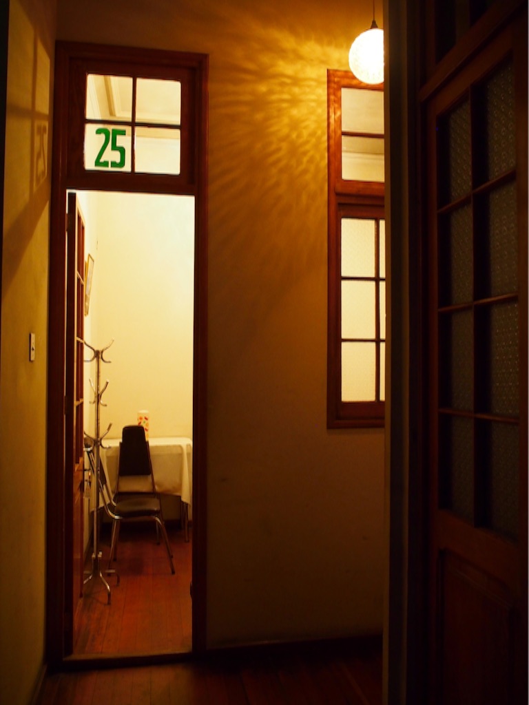 ボリビア　ラパスの宿 部屋への入り口