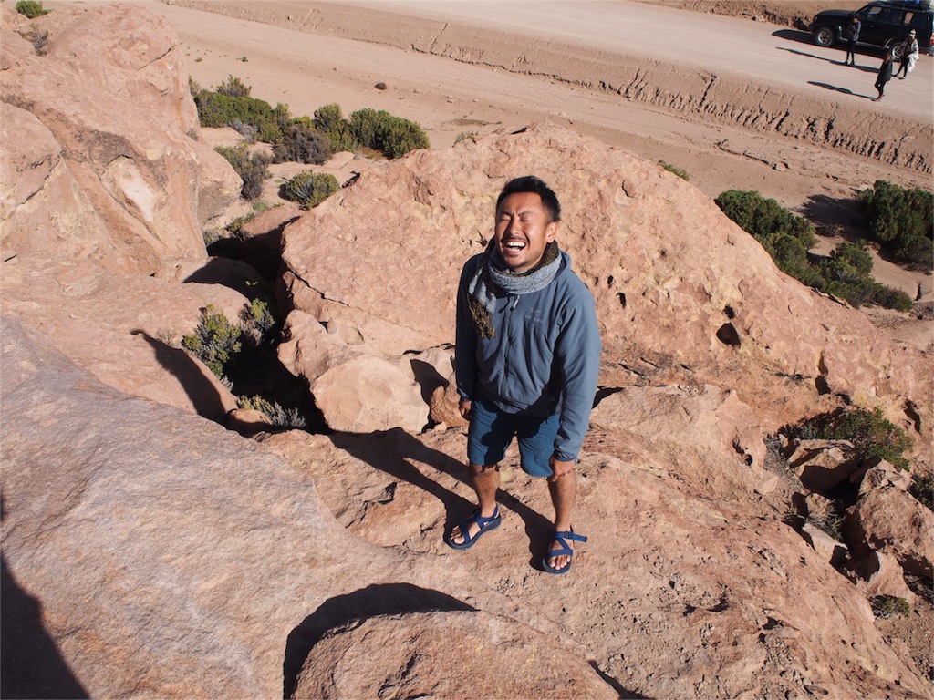 久しぶりに岩登り