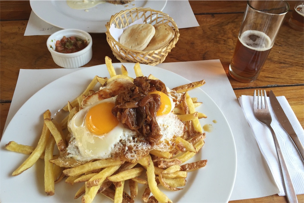 アタカマ最後の食事もやっぱりパパタスフリタス♡