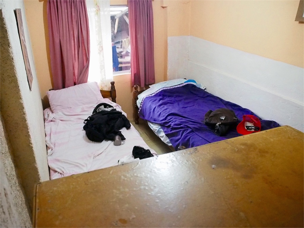 翌日から宿泊することになった個室