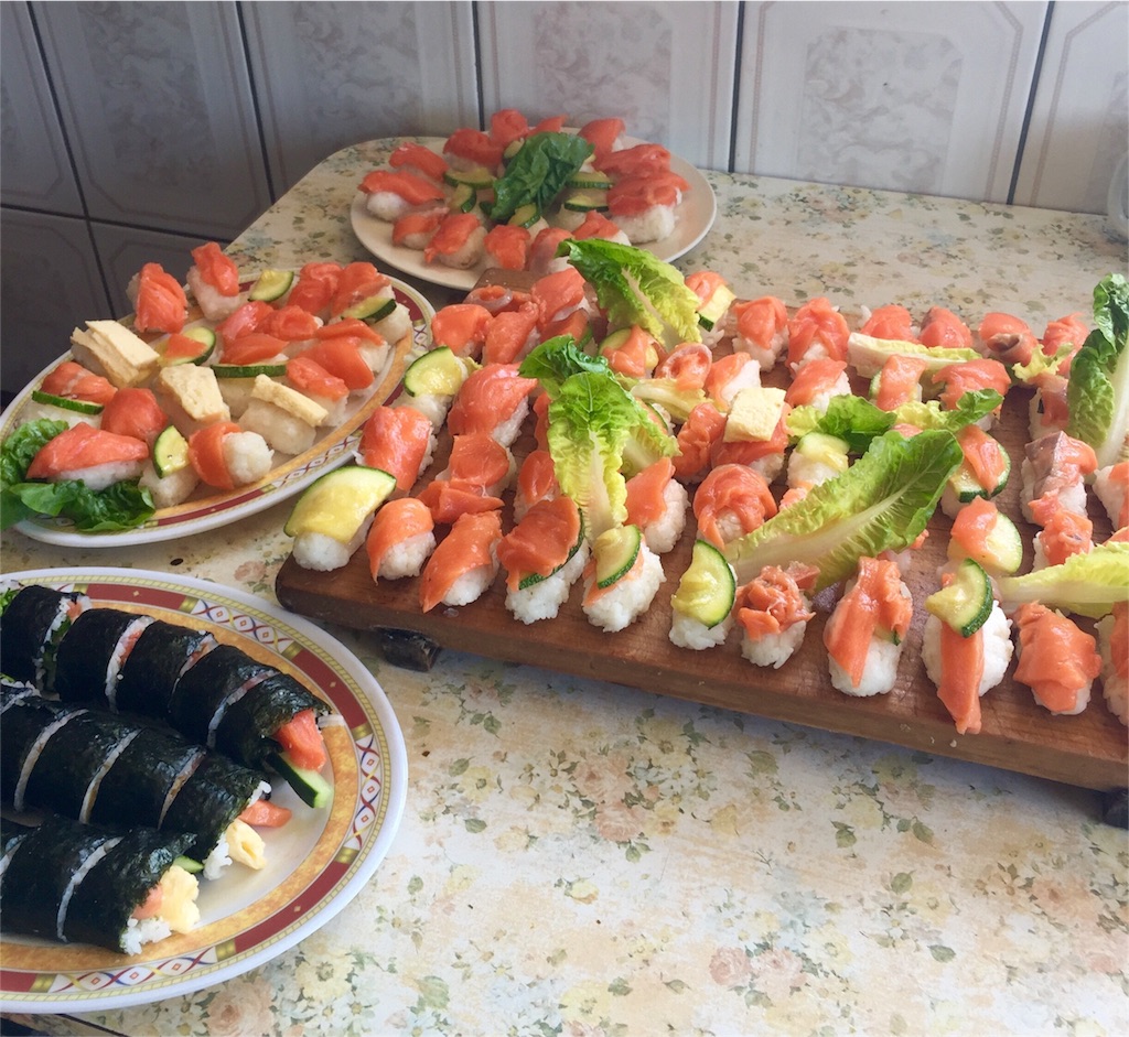 サーモンのお寿司いろいろ