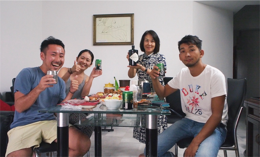 めずらしく日本人ホストのお宅に宿泊