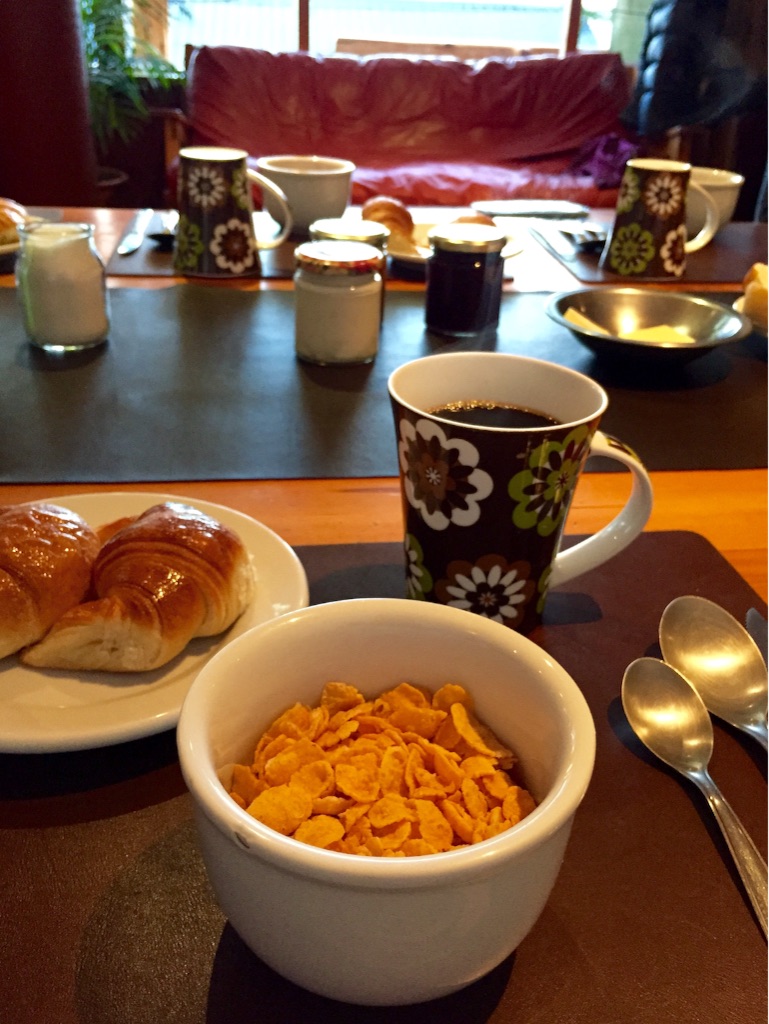 バリローチェの宿の朝食はおしゃおしゃれ