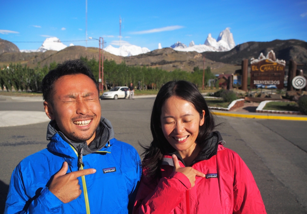 パタゴニアを着て はいチーズ