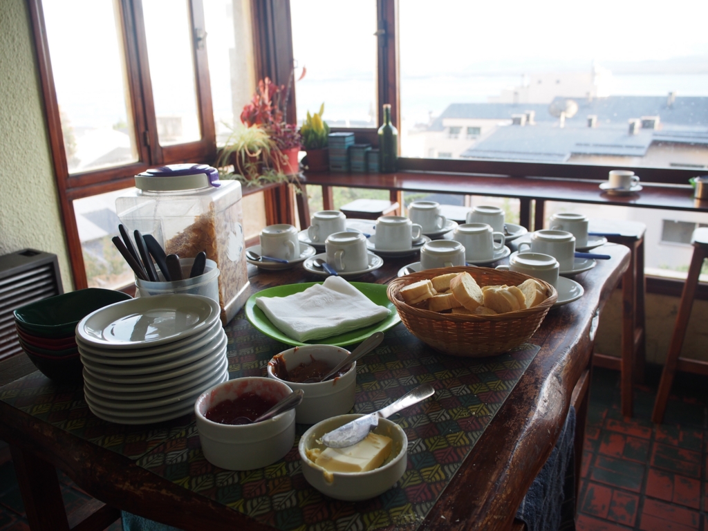 こちらの宿の朝食もおしゃれでした