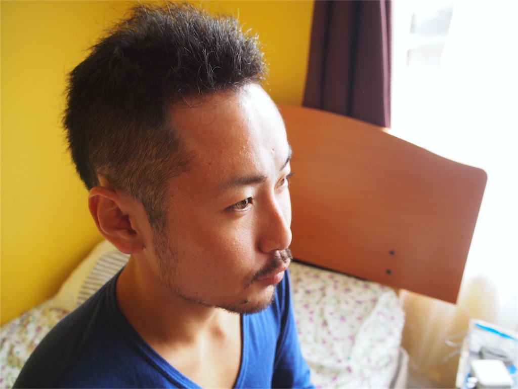 旅に出て3回目の旦那さんのヘアカット