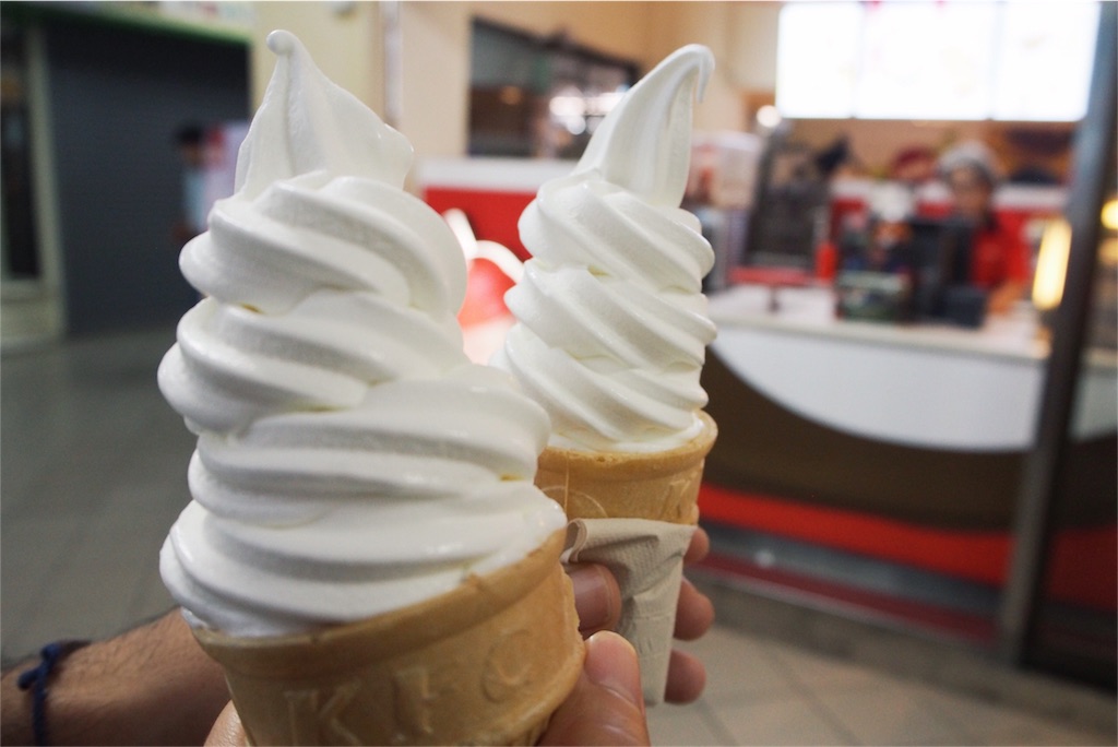 帰りはKFCのソフトクリームで決まり♡