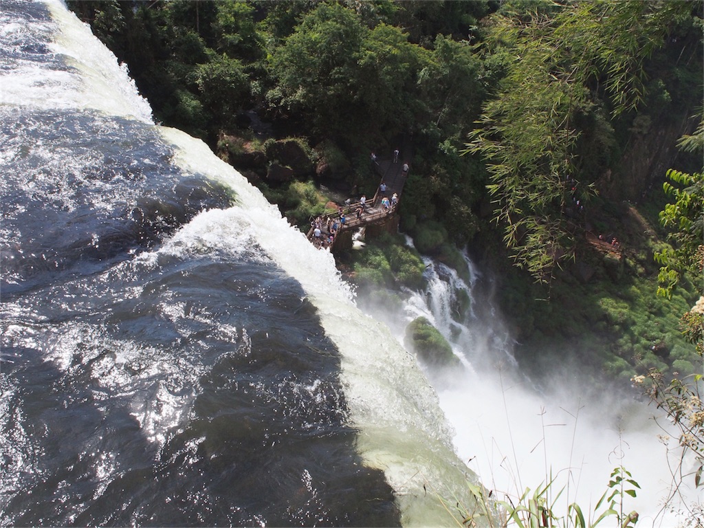 滝を上から見るとこんな感じです