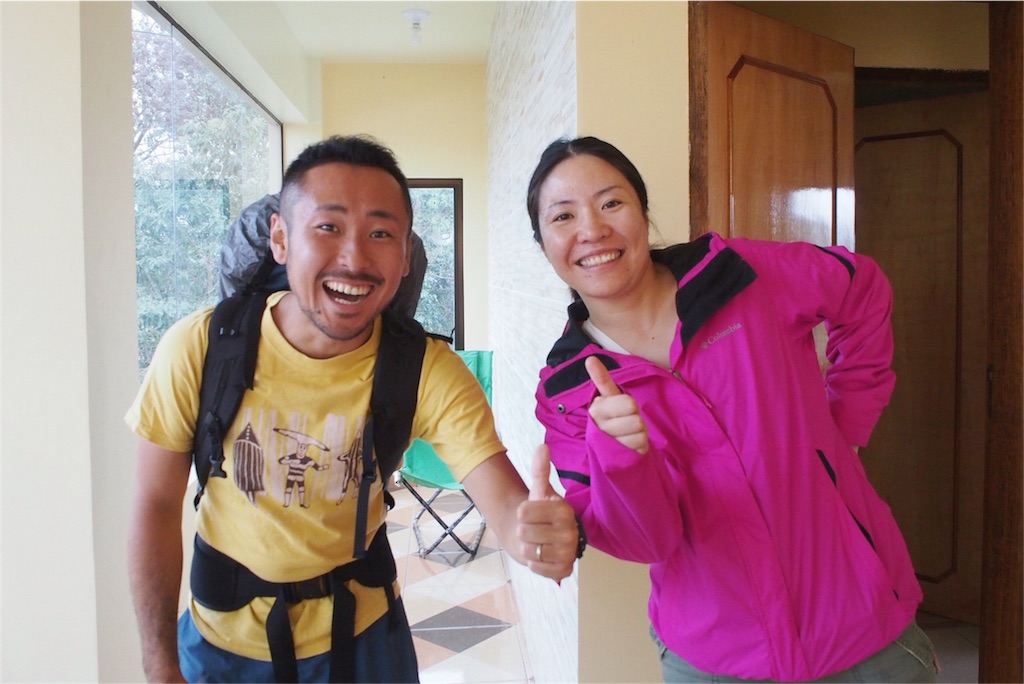 行ってきますのご挨拶にて