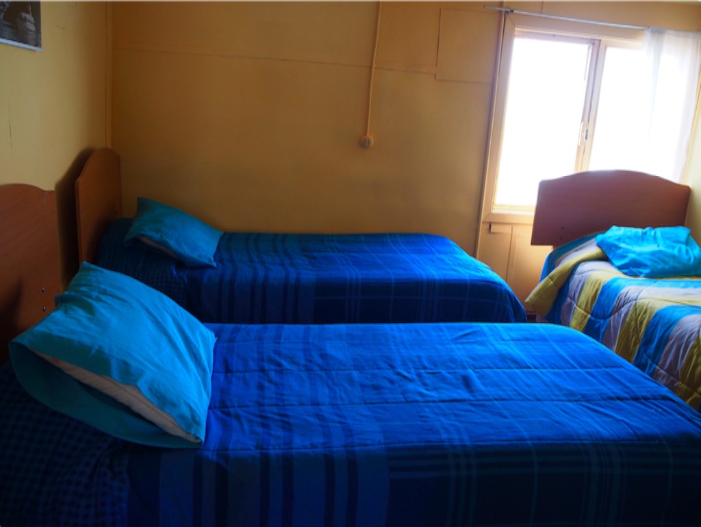 プエルトナタレスの宿の3ベッドルーム