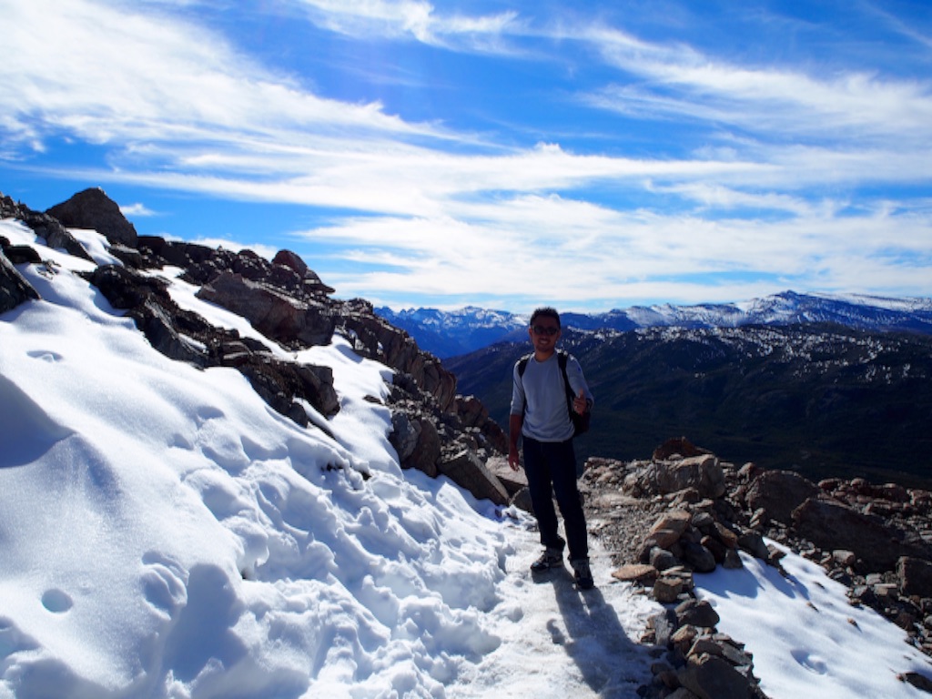 フィッツロイまでの道のり 残雪注意