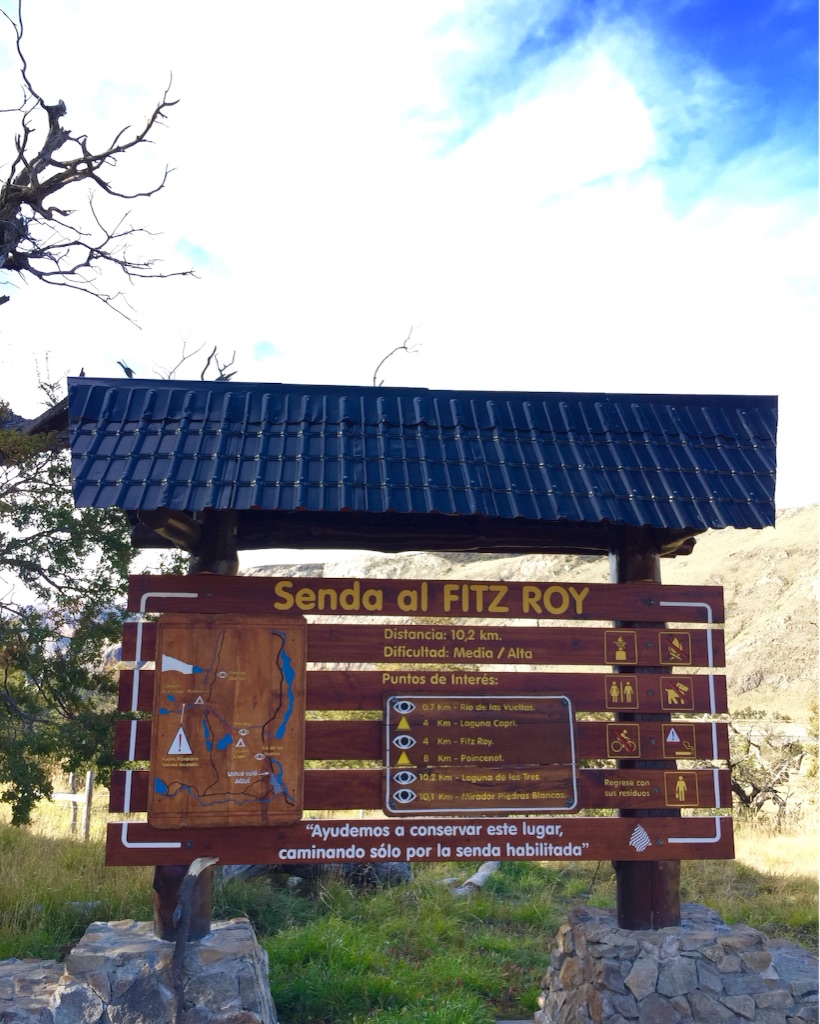 フィッツロイへnへの登山口入り口