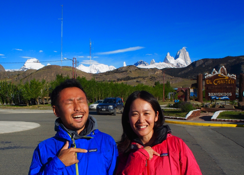 憧れのフィッツロイと記念写真