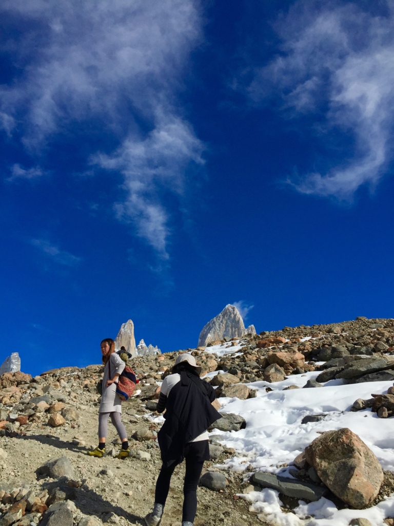 フィッツロイの剣先と残雪