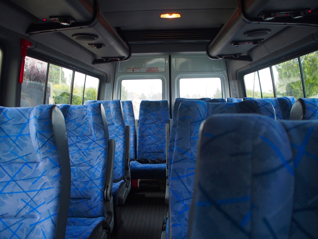 エルカラファテからミニバスピックアップ