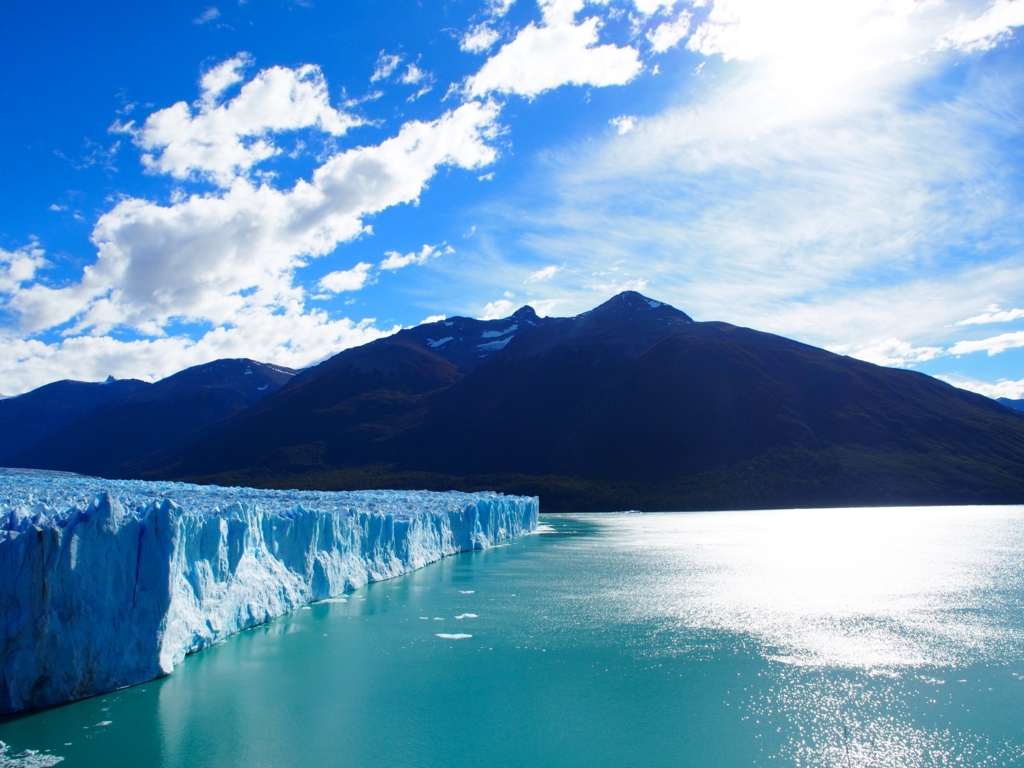 ペリトモレノ氷河を横から眺めてみる
