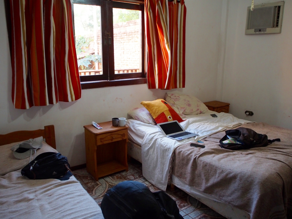 僕たちが宿泊した広々ツインルーム