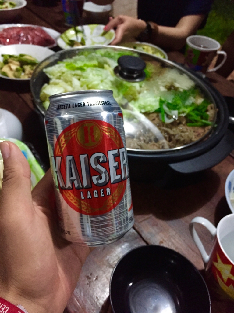 パラグアイですき焼き(生卵付き)