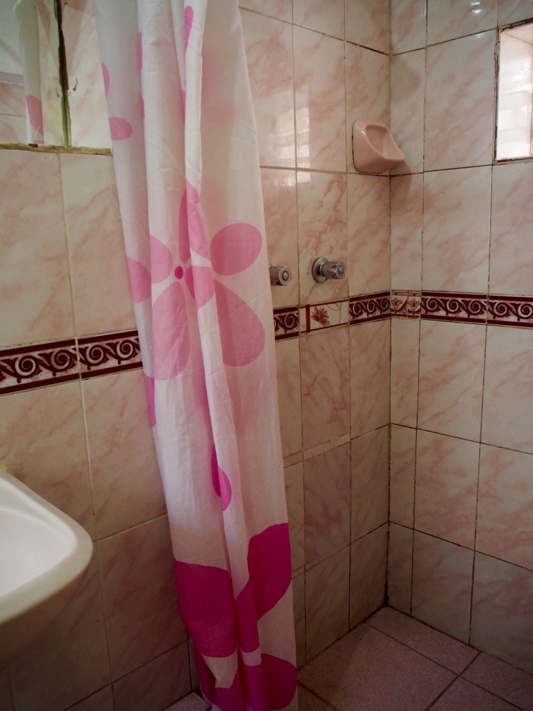 ペルー クスコの宿のシャワールーム