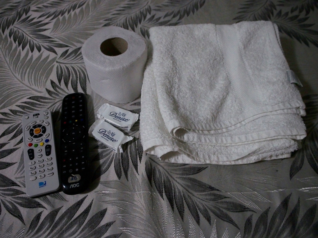 バスタオルやアメニティーも付いていました