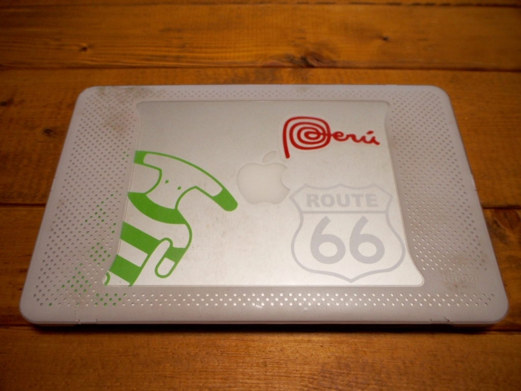 ルート66 ステッカー　macbook　ヤマナ族　ペルーマーク