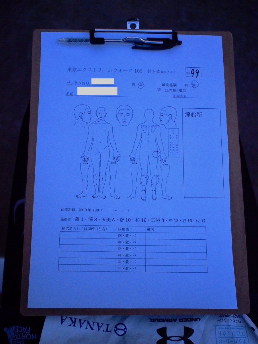 はじめに問診票に必要事項を記入