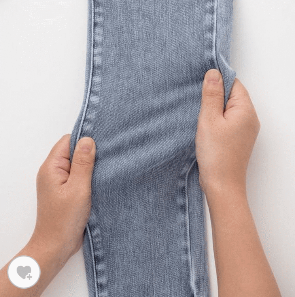 ユニクロウルトラストレッチデニムレギンスパンツ詳細その2