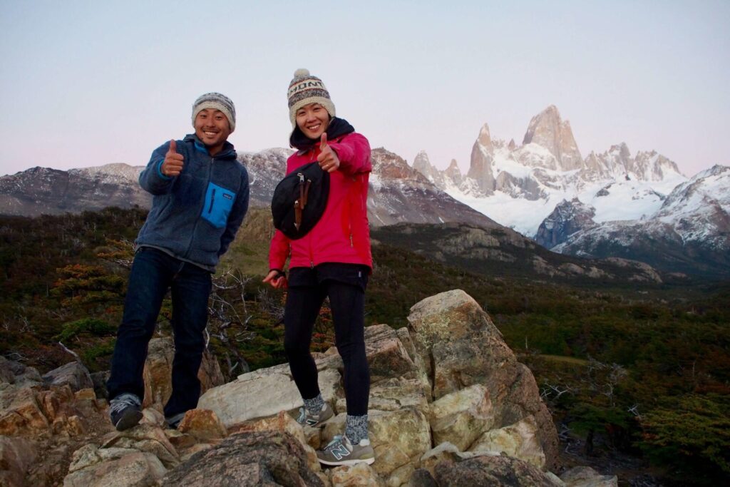 旅の途中で買い足した お揃いのニット帽