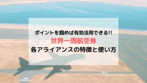 世界一周航空券における 各アライアンスの特徴と実際の使い方
